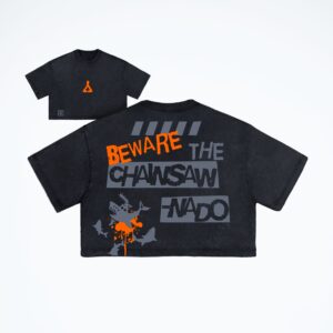 Crop top chainsaw-nado