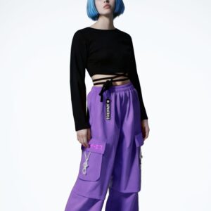 Pantalón jogger neon violet
